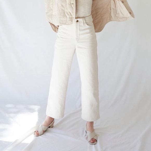 Micaela Greg Seamed Jeans in Cream - Picture 2 of 2